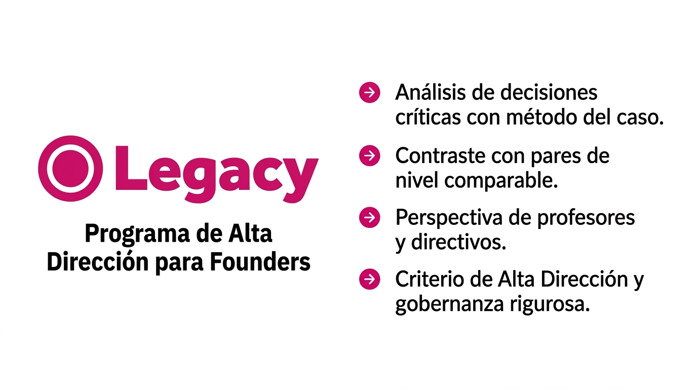 Legacy: programa de Alta Dirección para Founders